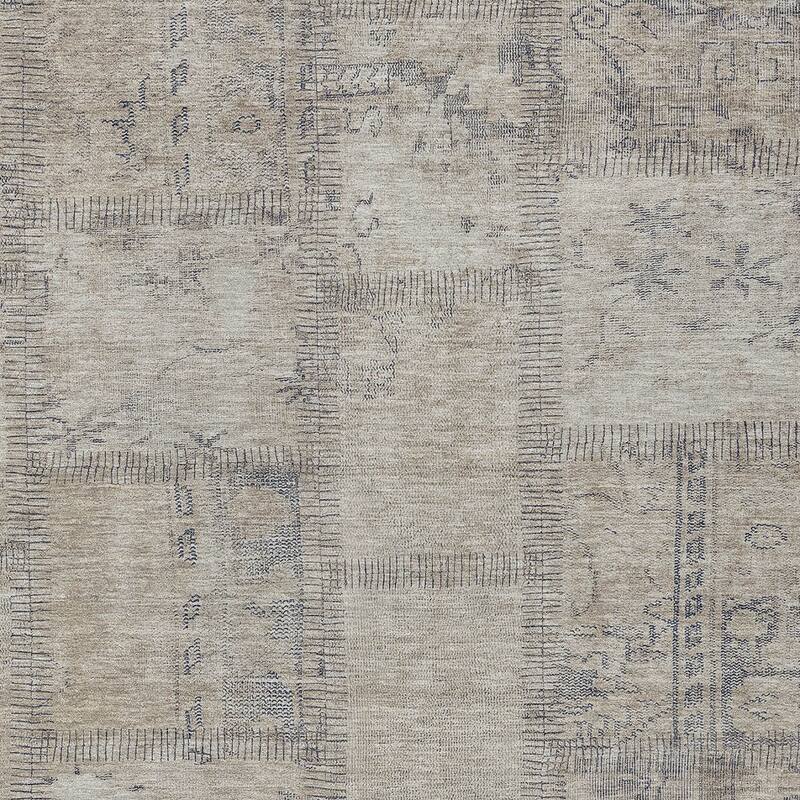 HomeRoots Patchwork Transitional Rectangle Outdoor Rug