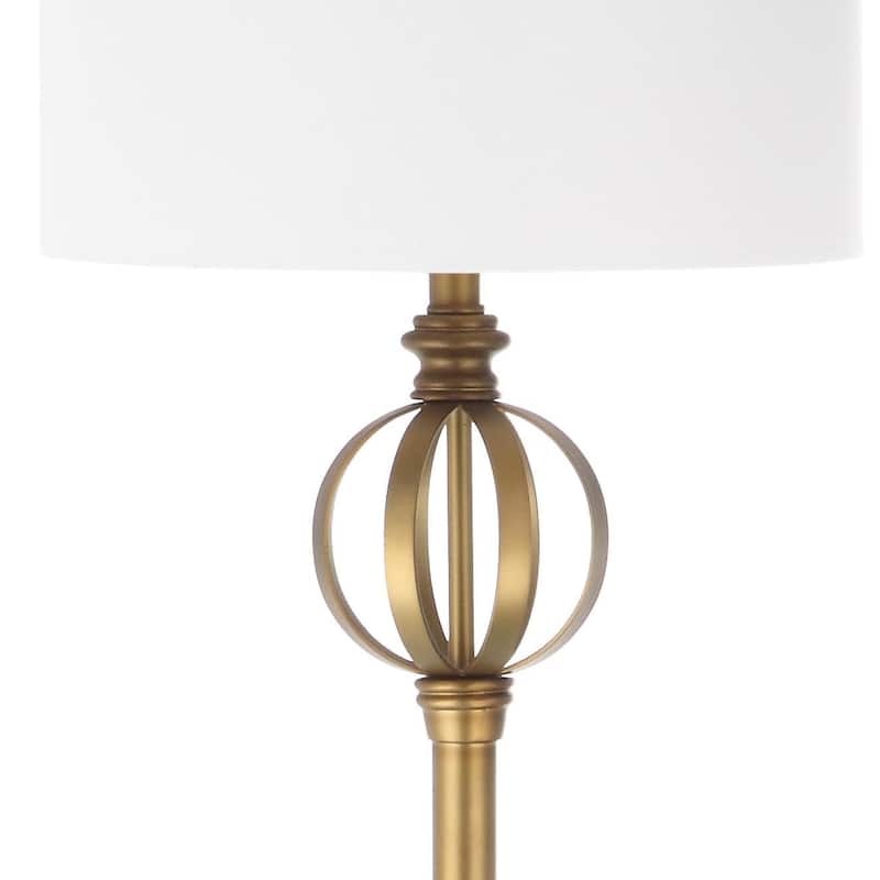 SAFAVIEH Lighting Jenna 62-inch Sphere Floor Lamp - 15"x15"x61.5" - Gold - 15Wx15Dx62H
