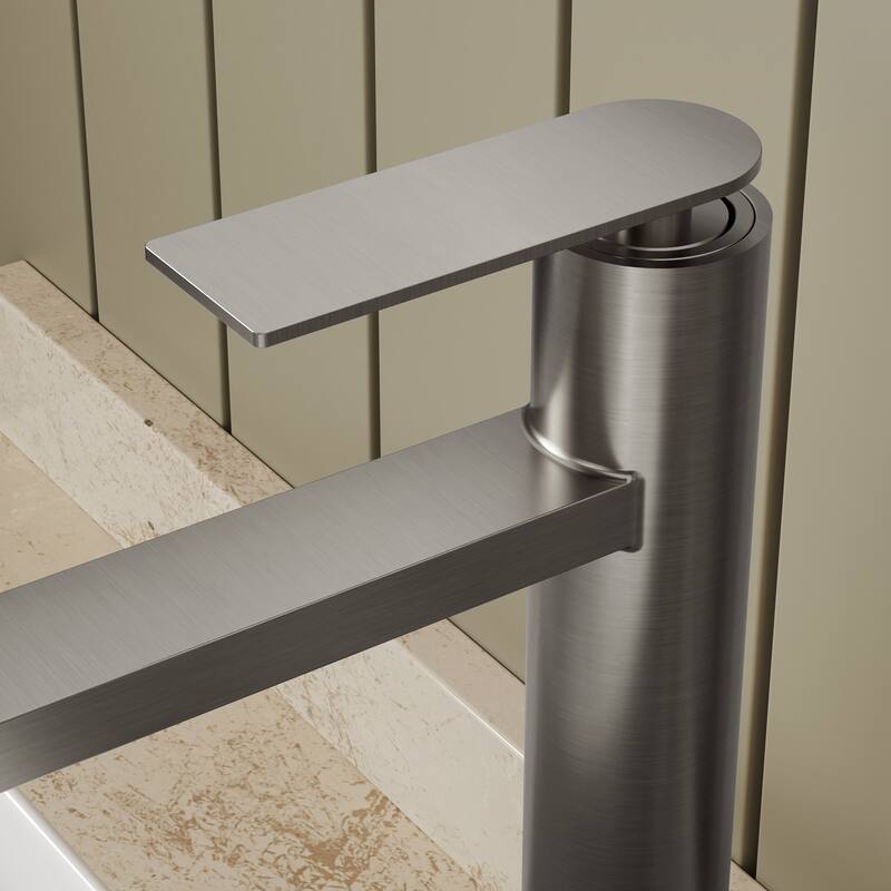 GRANDJOY 2-Pack High-Arc Bathroom Vanity Faucet, Single Hole Installation