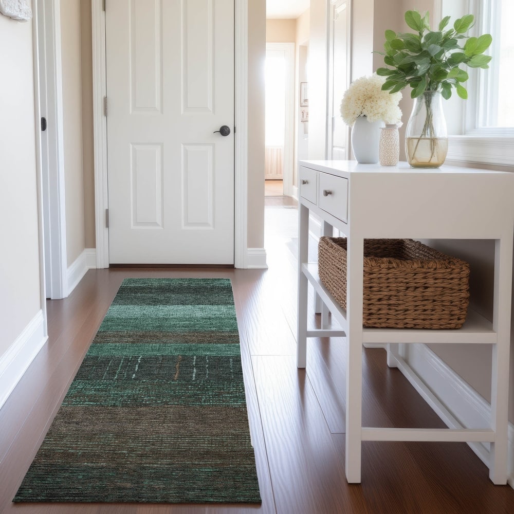 Premium Washable Super Soft Ombre Stripes Mayfield Rug