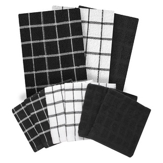 Ritz 3-Pack Terry Check Kitchen Towel and 6-Pack Terry Check Dish Cloth ...