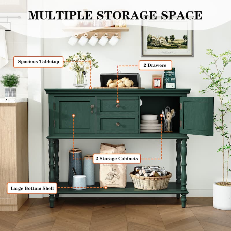 Farmhouse Wood Console Table