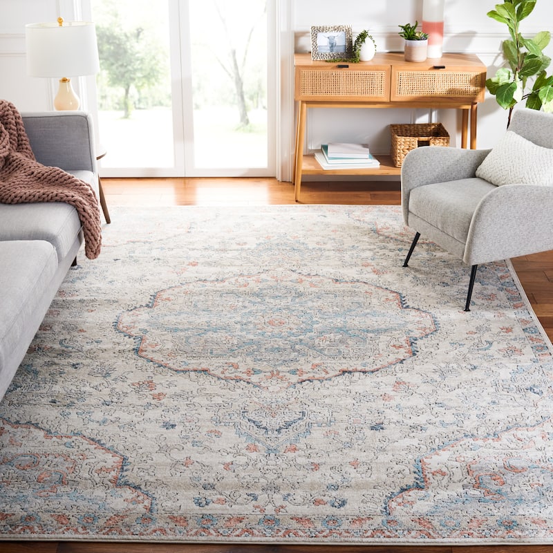 SAFAVIEH, Oregon Beula Shabby Chic Medallion Rug