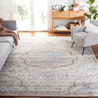 SAFAVIEH, Oregon Beula Shabby Chic Medallion Rug