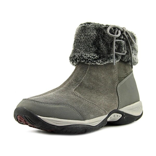 Easy Spirit Elementa Women Round Toe Suede Gray Bootie