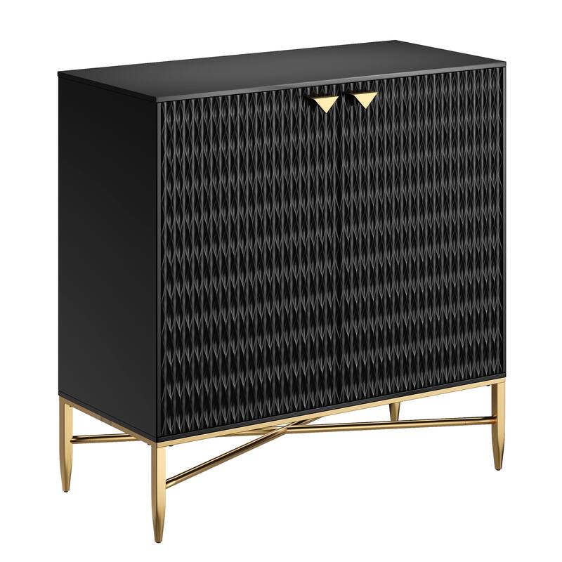 2 Door White Locker Accent Cabinet