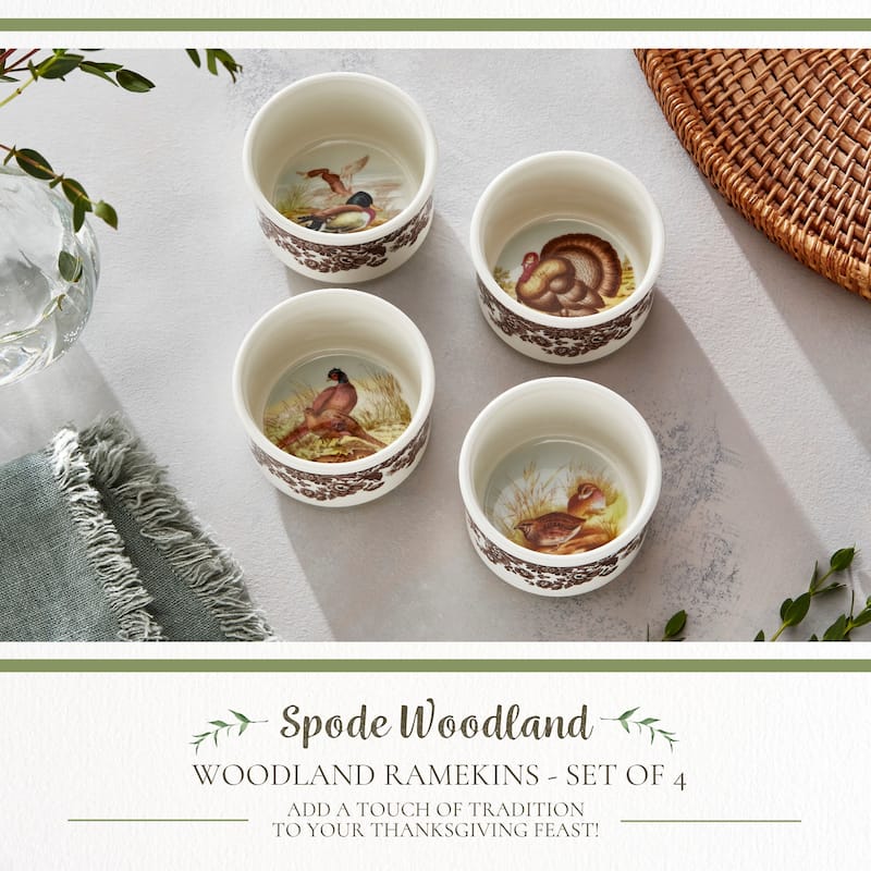 Spode Woodland Set of 4 Ramekins