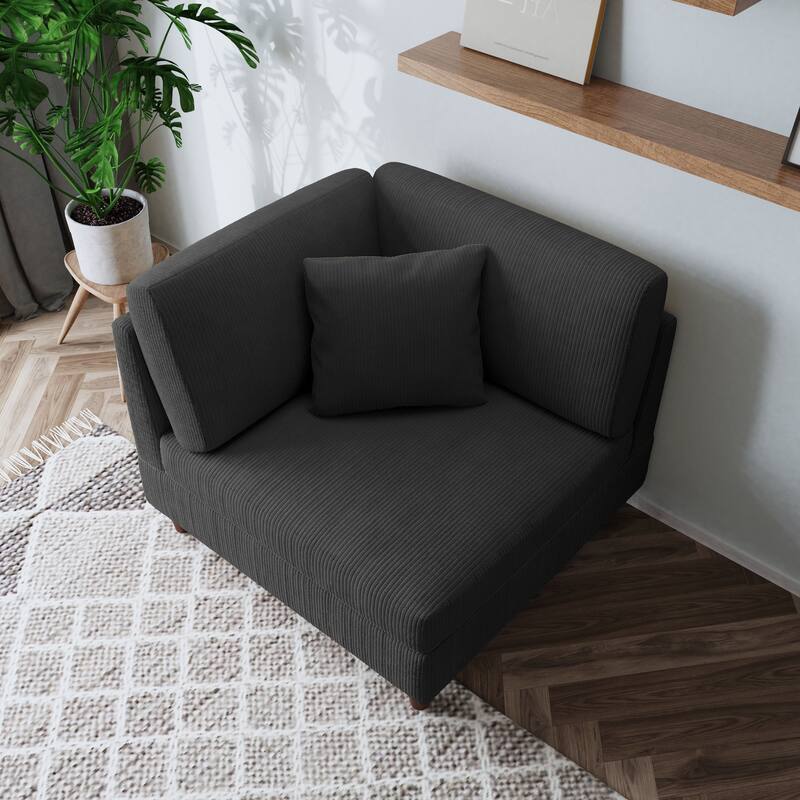 Free Combination Multi-Shaped Corduroy Sofa Modular