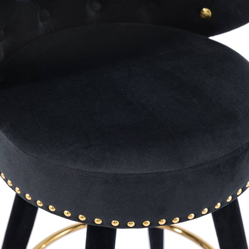 Counter Height Bar Stools with a fixed height of 360 degrees Set of 2