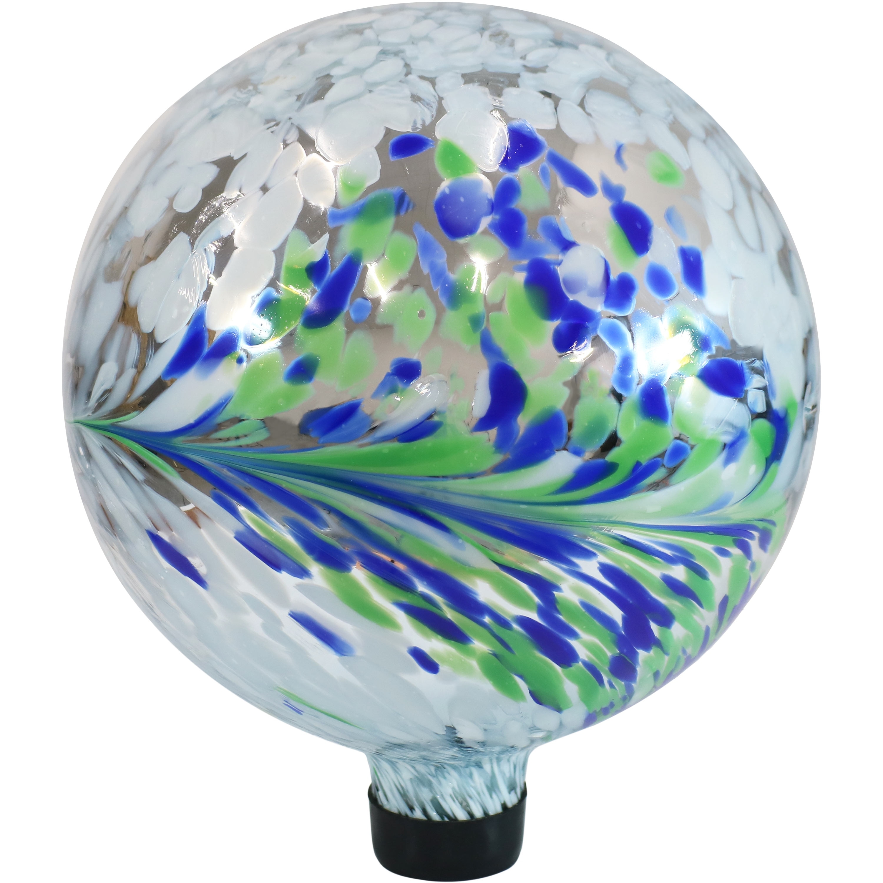 Sunnydaze Floral Spring Splash Gazing Globe