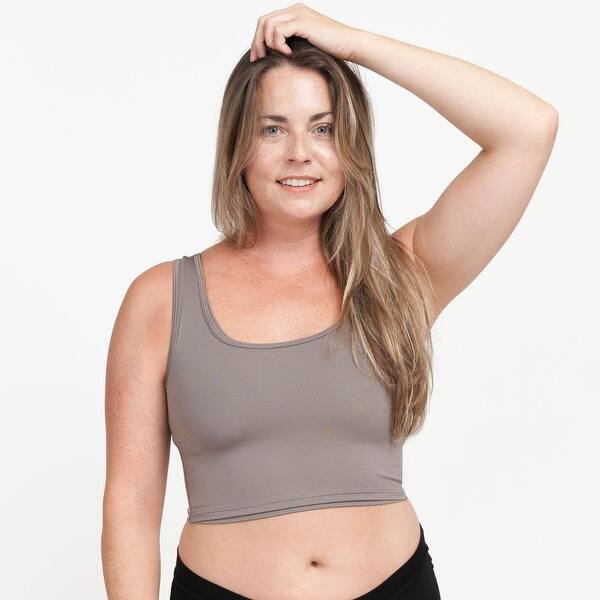 slide 2 of 4, Larken X Nursing and Hands-Free Pumping Bra, Stone