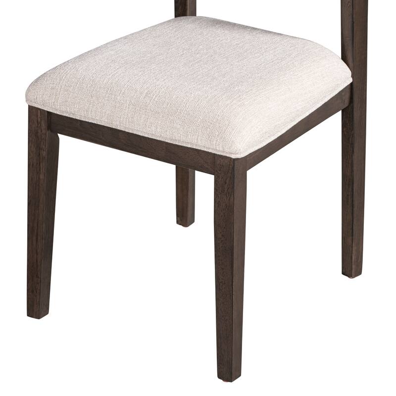 Classic and Traditional Style 6 - Piece Dining Set, Includes Dining Table, 4 Upholstered Chairs & Bench