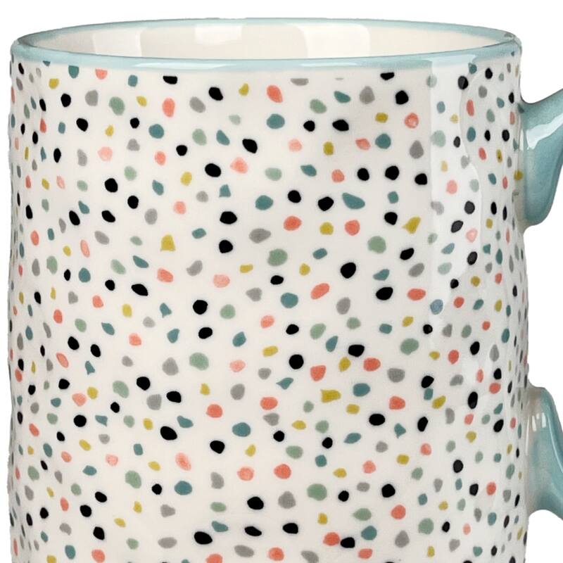 10 Strawberry Street Bella Abstract Elegance Mugs, Set of 4