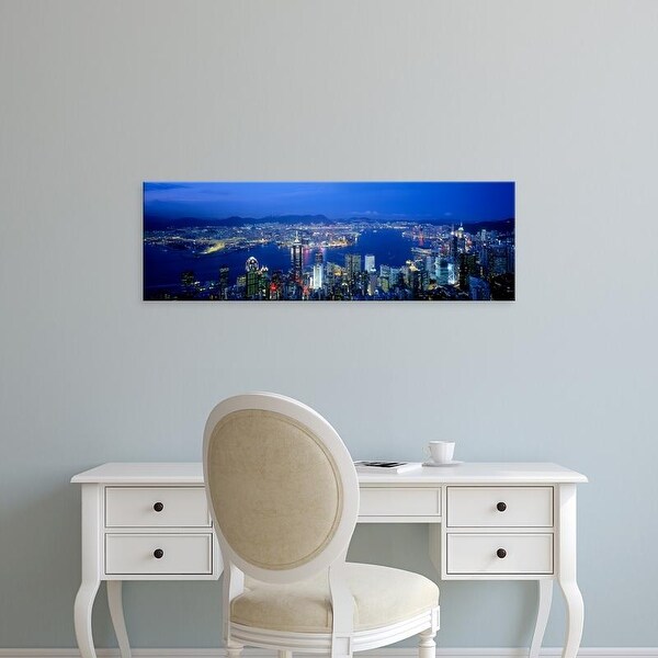 Easy Art Prints Panoramic Images's 'Hong Kong China' Premium Canvas Art