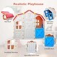 preview thumbnail 3 of 4, Outdoor Playhouse Cottage Toddler Play House w/Working Door