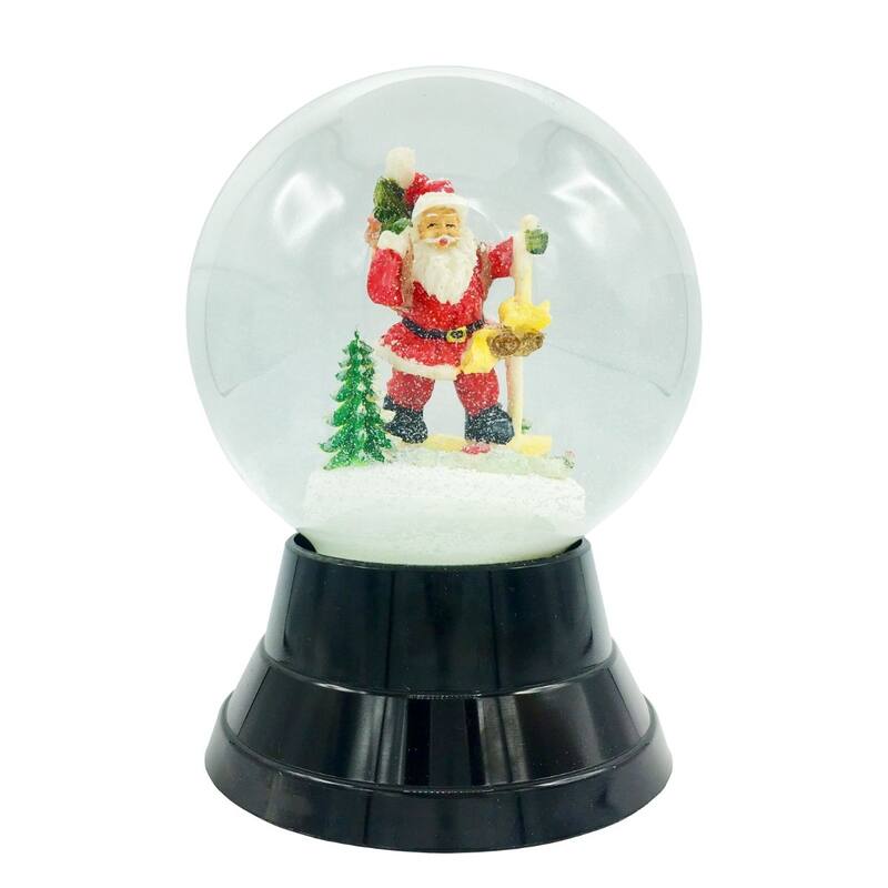 7" Perzy Large Santa Snow Ball Christmas Snow Globe