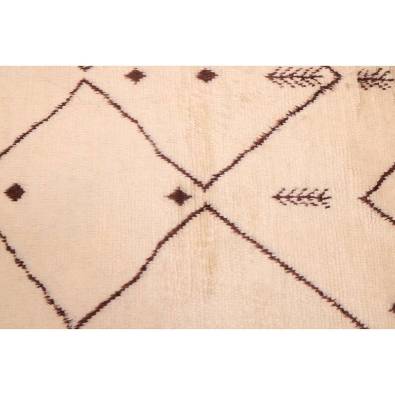 ECARPETGALLERY Hand-knotted Pak Finest Marrakesh Cream Wool Rug - 8'4 x 9'8