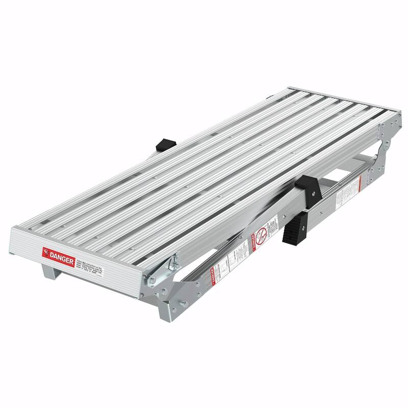 40"Aluminum Work Platform Bench, Portable Folding Ladder