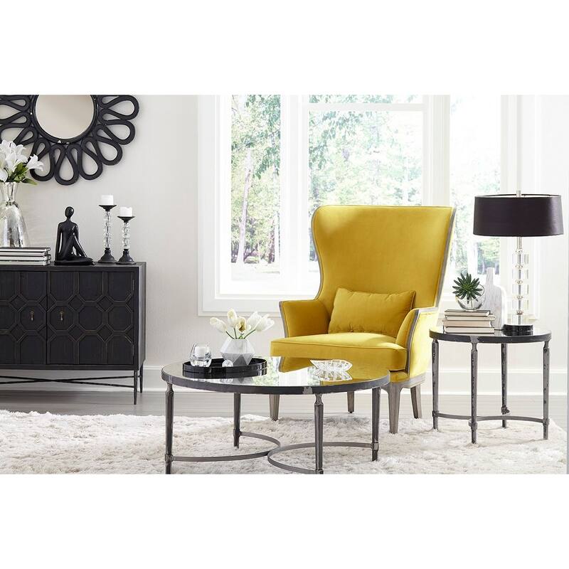 Furniture Classics Cable Iron & Pine Geometric Pattern Cabinet in Rubbed Finish