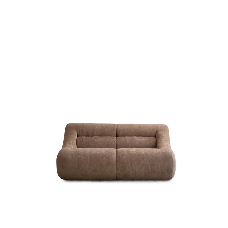 Chenille Loveseat, Memory Foam 2-Seater Couch Upholstered Deep Seat Sofa