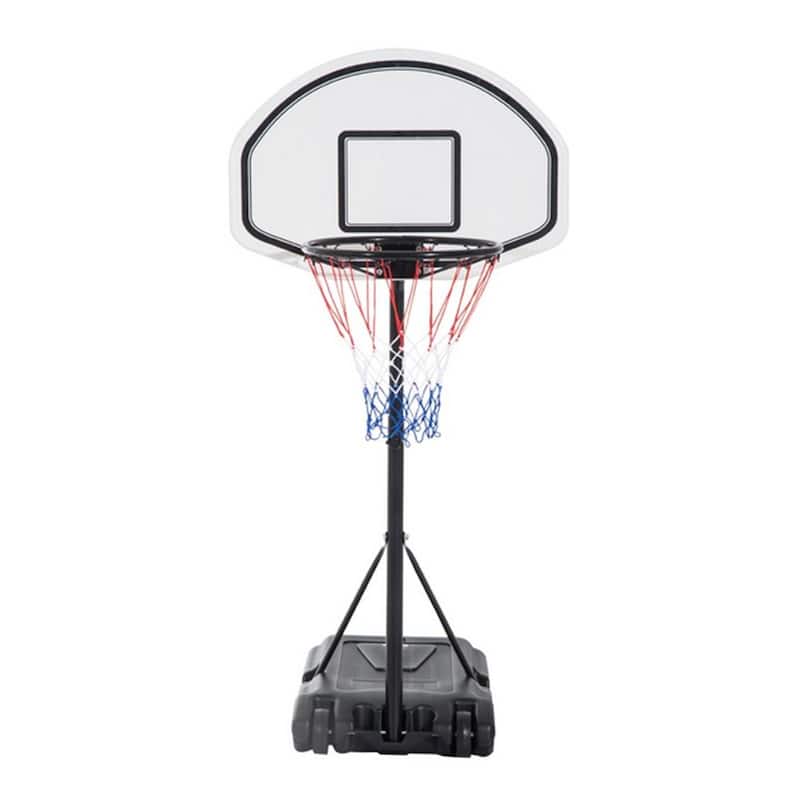 35.4" - 47.2" Adjustable Height Swimming Pool Basketball Hoop - Black