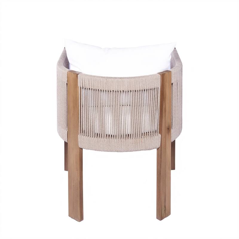 Christopher Knight Home- Alex Patio Acacia Wood Dining Chairs (Set of 2)