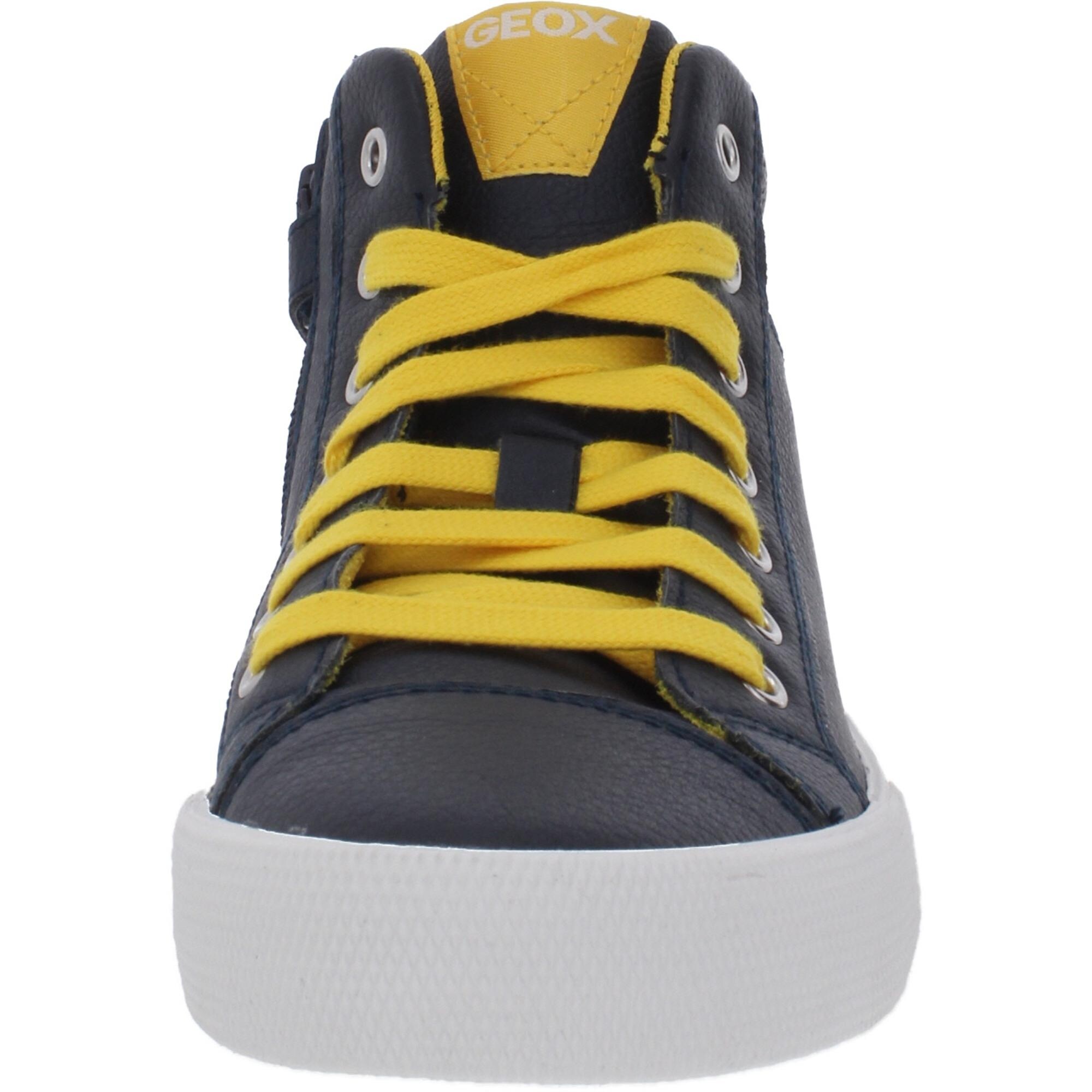 送料無料キャンペーン Performance Leather Alonisso Boys Respira Geox スニーカー シューズ Geox Mid Top Shoes Sneakers メンズ靴