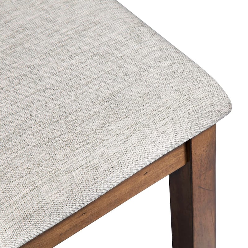 Santa Rosa Antique Honey Upholstered Dining Bench
