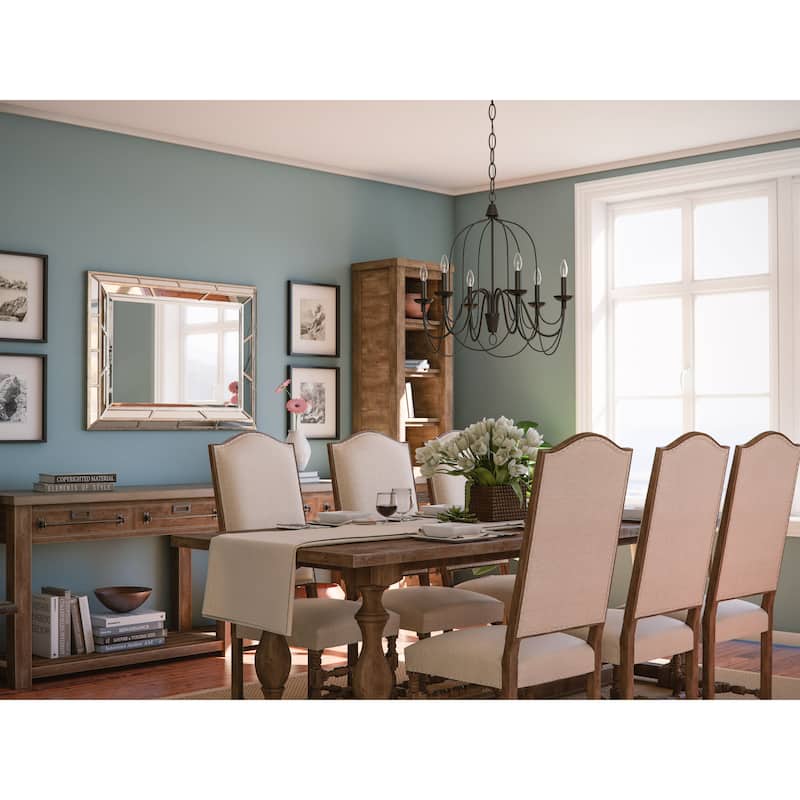 Kenroy Home Pannier 6-Light Chandelier - Oil Rubbed Bronze