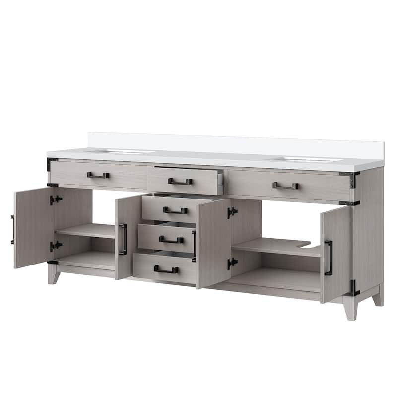 Laurel Bath Vanity with Quartz Top and Sink
