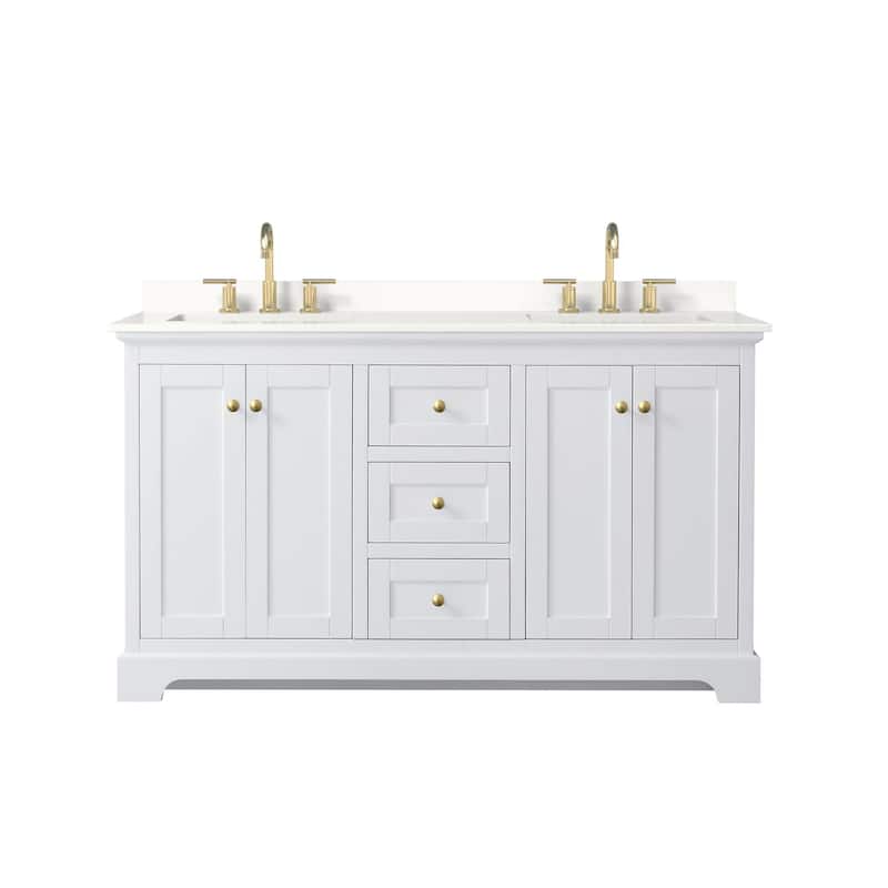 Wyndham Collection WCV232360D-QTZ-US3MXX Avery 60" Free Standing