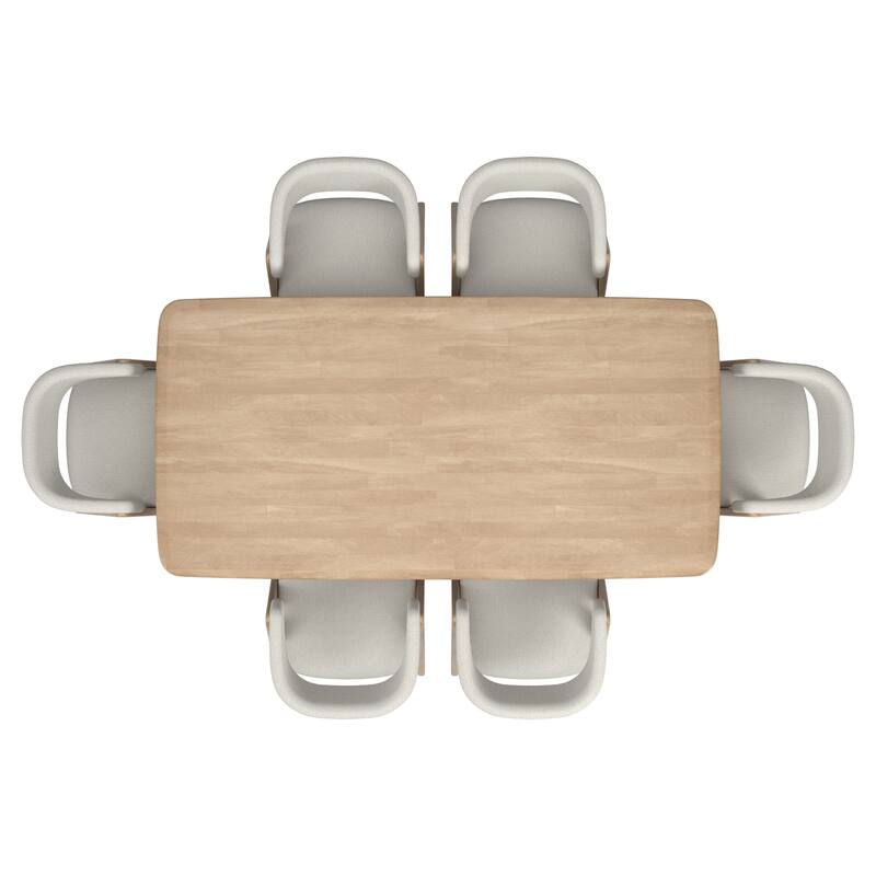 Norvik Wave Base Dining Table Set by iNSPIRE Q Modern