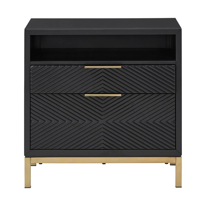Elea Carved Chevron Bedroom Set by iNSPIRE Q Bold
