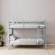 preview thumbnail 1 of 8, Meble Furniture Noah Bunk Bed (79"W x 62"H) - Modern Kids Twin Over Twin Grey