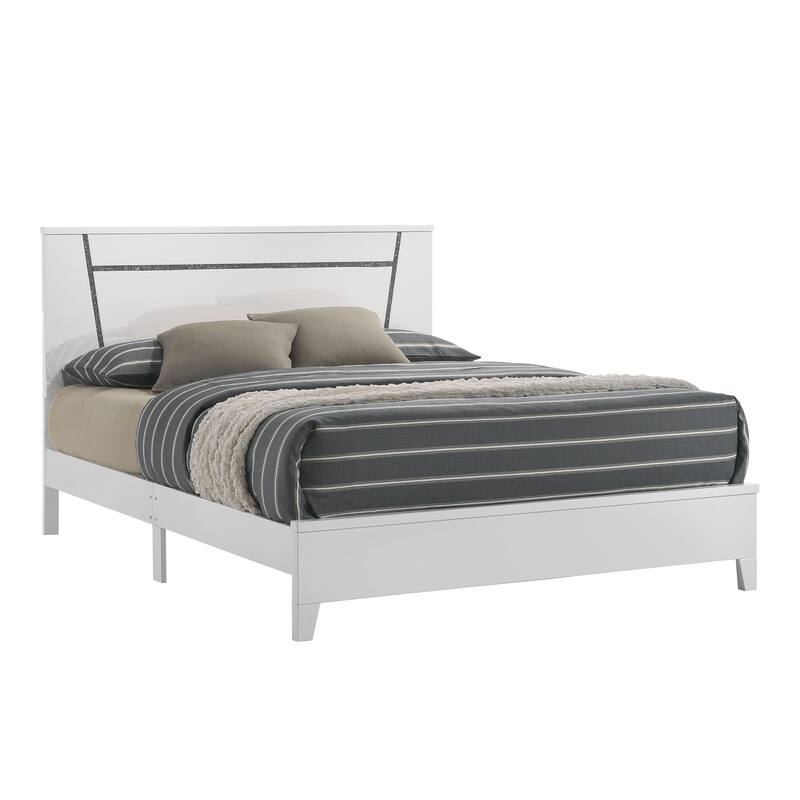 Larking Contemporary Solid Wood Platform Bed by Furniture of America
