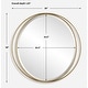 preview thumbnail 6 of 4, Uttermost Rhodes Gold Round Mirror - 36'' H X 36'' W X 1.25'' D