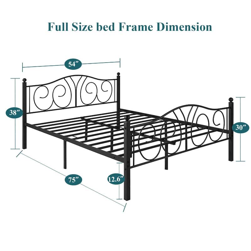 Taomika 3-Pieces Bedroom Sets with Black Bed Frame