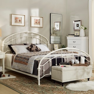 Lacey Round Curved Double Top Arches Victorian Iron Bed by iNSPIRE Q Classic