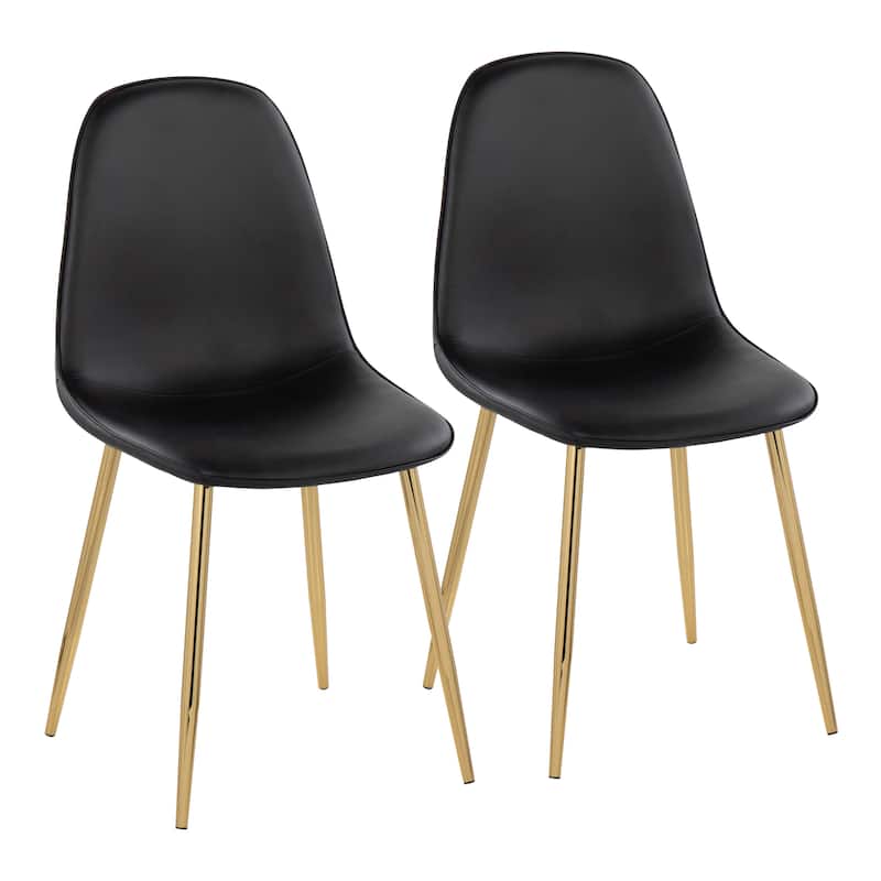 Silver Orchid Stone Gold Dining Chair - Set of 2