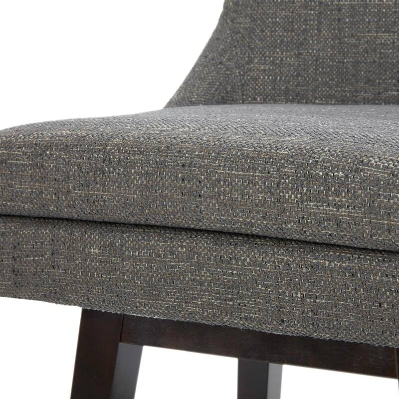 Spruce & Spring Luca Counter Height Swivel Barstool with Solid Wood Legs