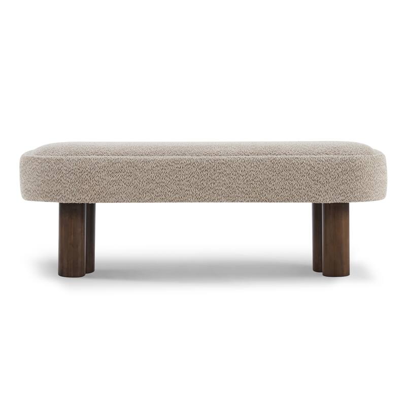 Christopher Knight Home - Modern Upholstered Dining Bench with Padded Seating