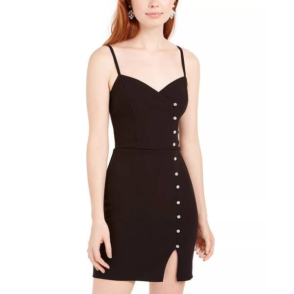 trixxi black dress Final Sale Plus Size Spaghetti Strap Tiered Ruffle Mini Dress in Black   Chic And Curvy