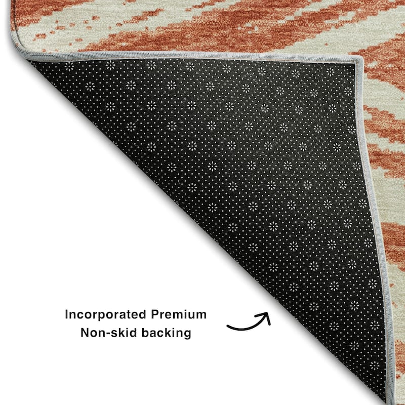 Premium Washable Super Soft Modern Chevron Mayfield Rug