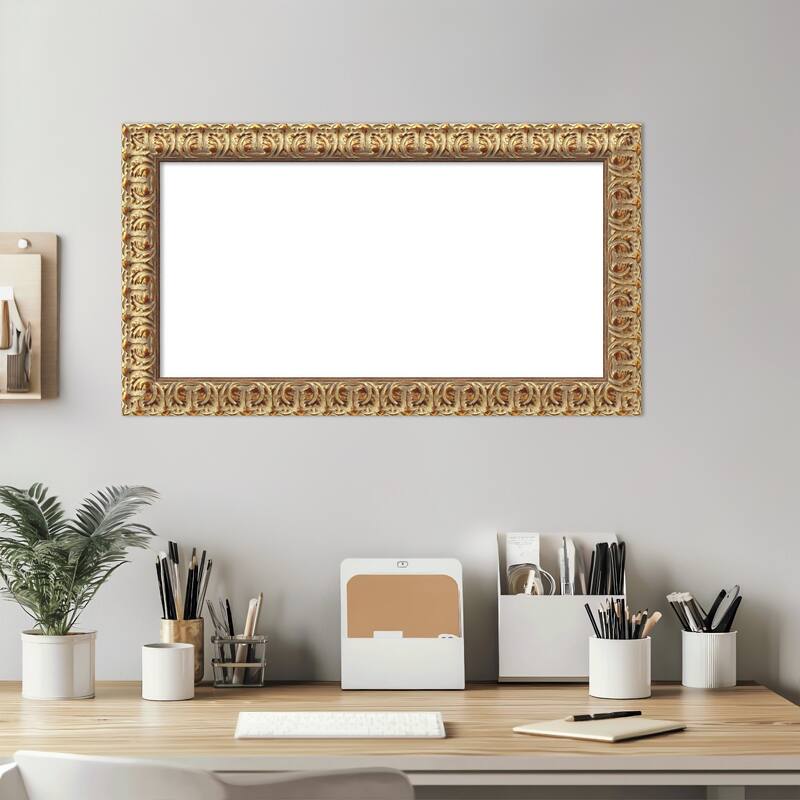 Amanti Art Florentine Gold Framed Dry Erase Magnetic Board