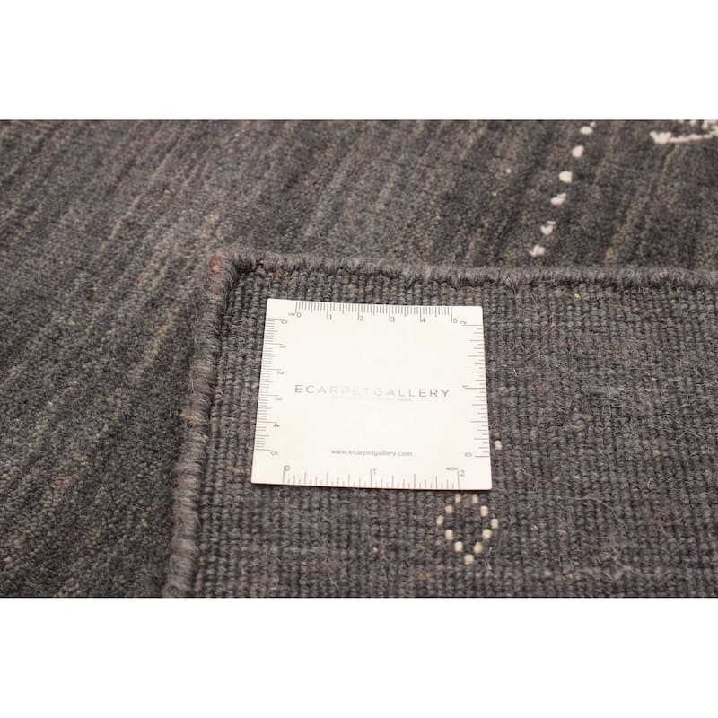 Kashkuli Gabbeh Grey Rug 3'11" x 5'10" - 3'11 x 5'10