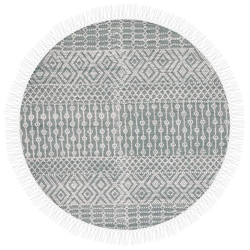 SAFAVIEH Handmade Natura Estel Wool Fringe Rug
