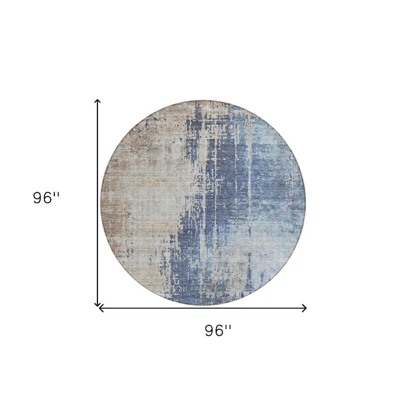 HomeRoots Abstract Transitional Rectangle Outdoor Rug