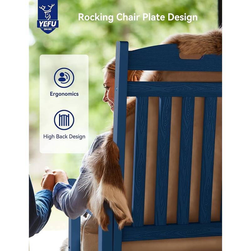 WINSOON All Weather Outdoor Rocking Chair