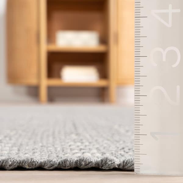 dimension image slide 1 of 2, Home Conservatory Optic Diamond Handwoven Cotton Area Rug