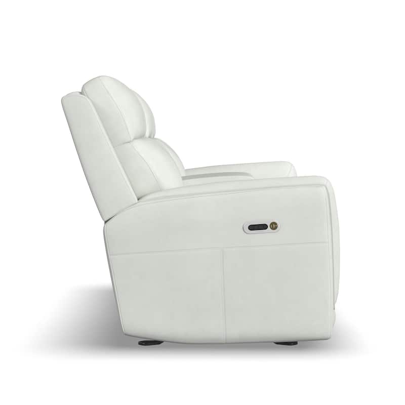 Alister Power Gliding Loveseat with Console, Power Headrests & Lumbar by Flexsteel - 71" x 41" x 42"
